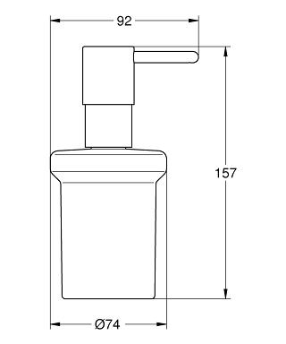 Схема товара Дозатор для жидкого мыла Grohe Essentials 40394001