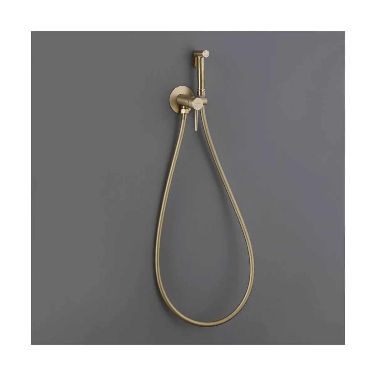 Смеситель ABBER Wasser Kreis AF8125G с гигиеническим душем, золото матовое большой выбор под ваш дизайн!