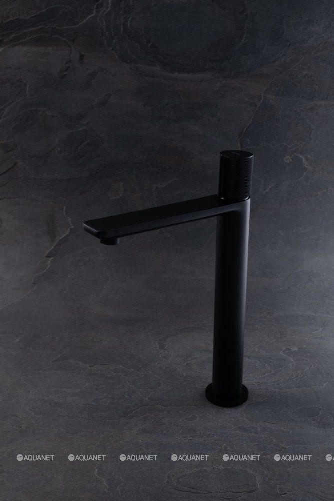 5.33002-31 LIBERTY Cмеситель для умывальника высокий, излив 155мм, Citec, черн.мат. большой выбор под ваш дизайн!