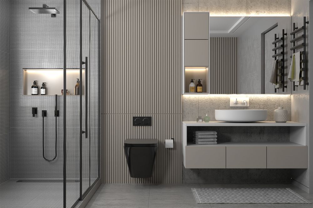 Унитаз ABBER Rechteck AC1200MB подвесной черный матовый, безободковый в интернет-магазине Sumom.kz