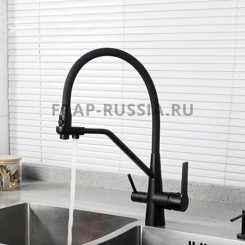 Смеситель для кухни со встроенным фильтром под питевую воду F4374-6 с гарантией и доставкой по всему Казахстану Смеситель для кухни со встроенным фильтром под питевую воду F4374-6 большой выбор под ваш дизайн!