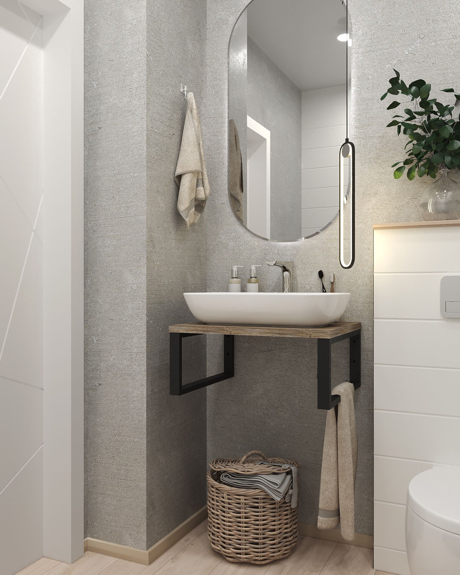 Столешница 1Marka GRUNGE LOFT 60 Дуб Намибия Ц0000001583 в интернет-магазине Sumom.kz