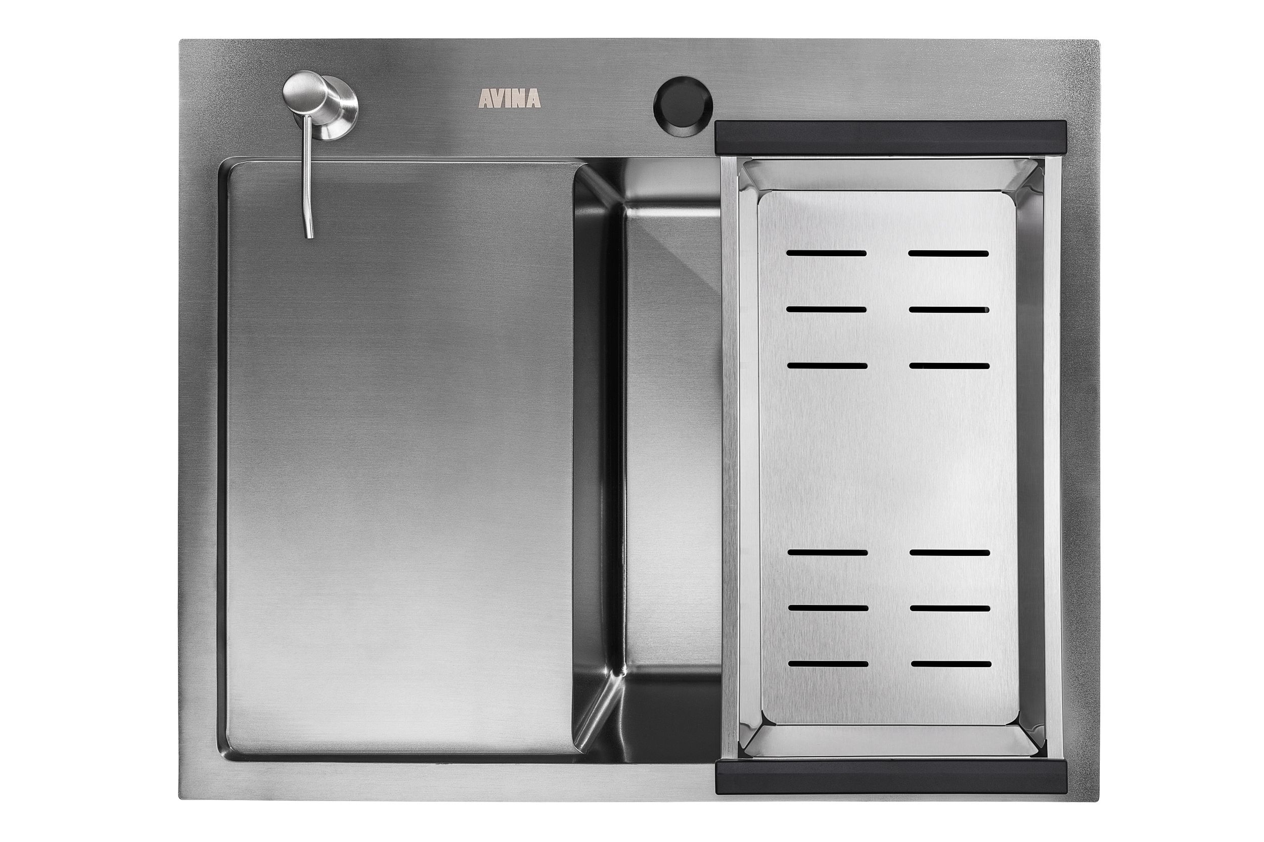 Мойка из нержавеющей стали Avina HM 58x48R Правая Black в интернет-магазине Sumom.kz Мойка из нержавеющей стали Avina HM 58x48R Правая Black в интернет-магазине Sumom.kz