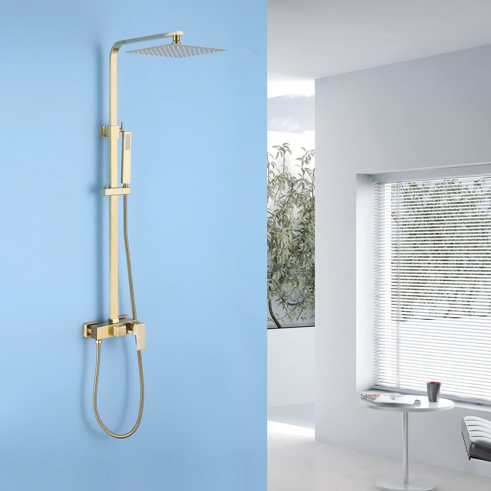 Душевая стойка ABBER Daheim AF8220G без излива, золото матовое в интернет-магазине Sumom.kz