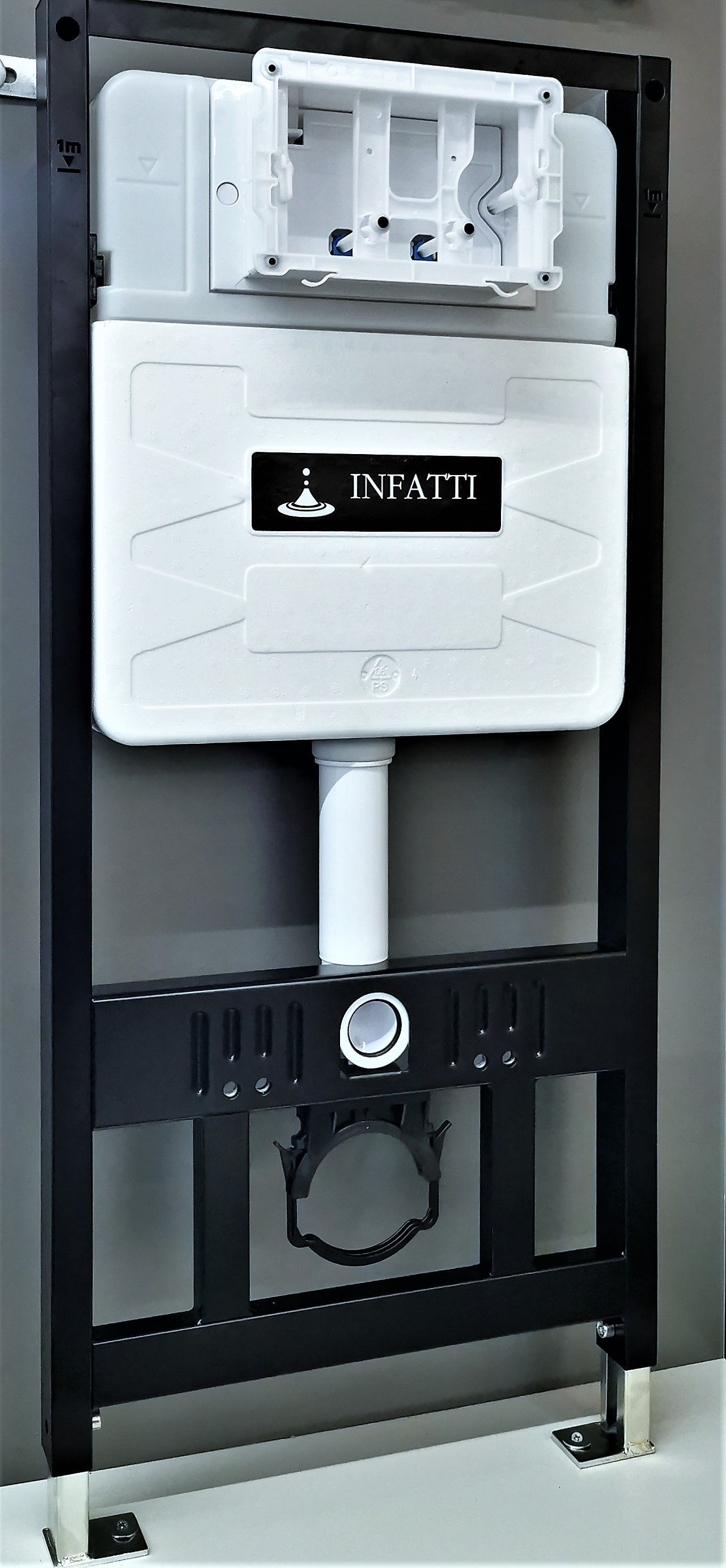 Комплект INFATTI 3в1: Подвесной унитаз + инсталляция + клавиша 402202+450001+450012 в интернет-магазине Sumom.kz