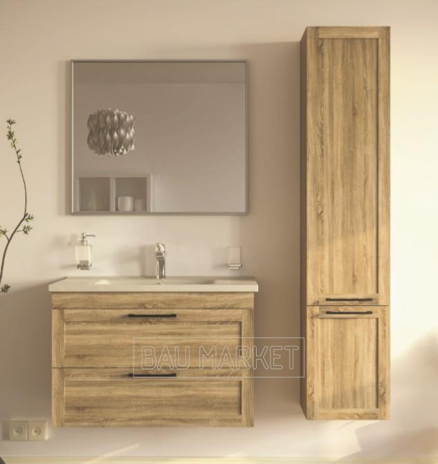 Тумба подвесная AQUARODOS "Инари" 100 см дуб Небраска с умывальником "Arte" в интернет-магазине Sumom.kz