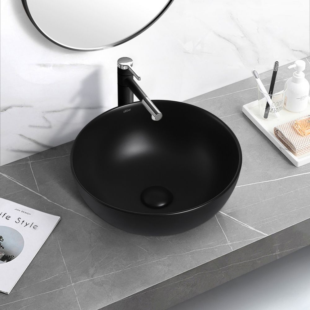 Раковина накладная ABBER Bequem AC2105MB черная матовая в интернет-магазине Sumom.kz
