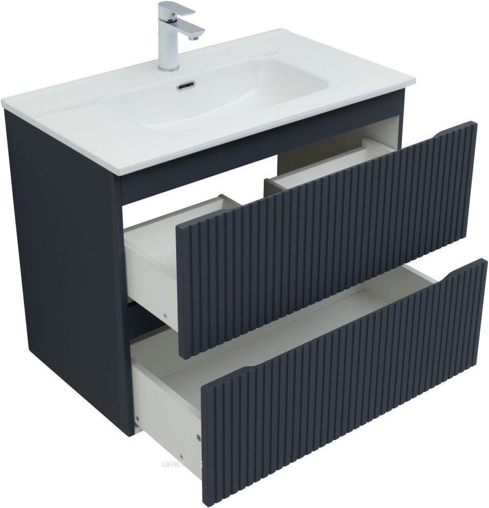 Тумба с раковиной Джейн 80 цв.маренго (раковина Flat) (332539) в интернет-магазине Sumom.kz