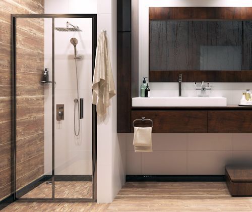 Душевая дверь Wasserkraft Weser 78F04, 900х2000 мм, гармошка, универсальная в интернет-магазине Sumom.kz