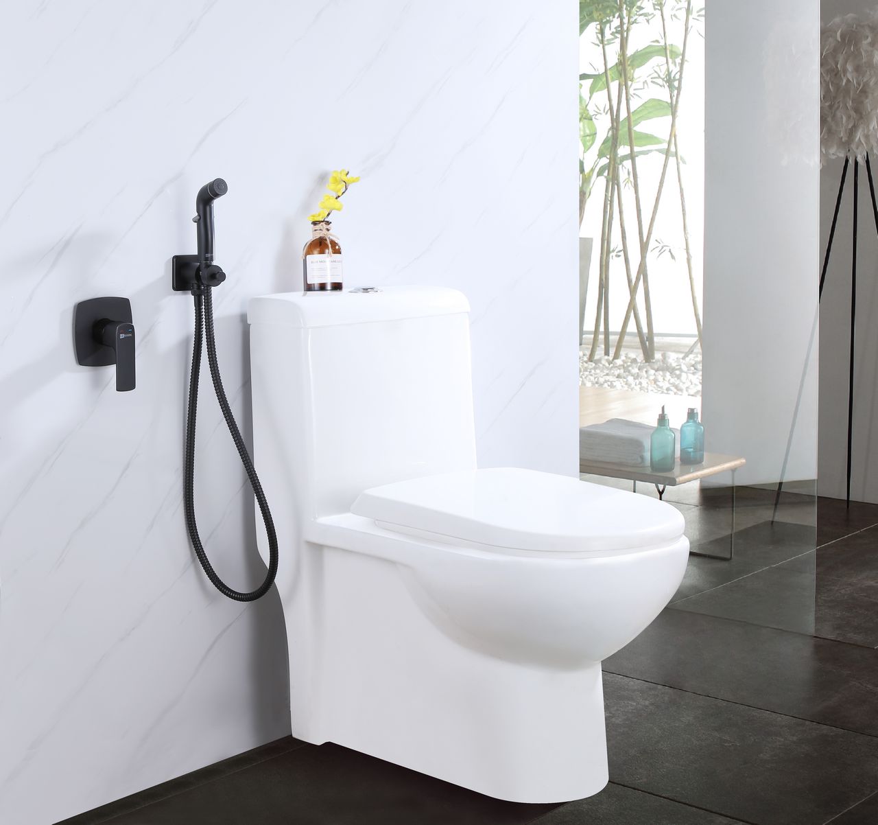 Смеситель Lemark Ursus LM7219BL с гигиеническим душем, встраиваемый большой выбор под ваш дизайн!