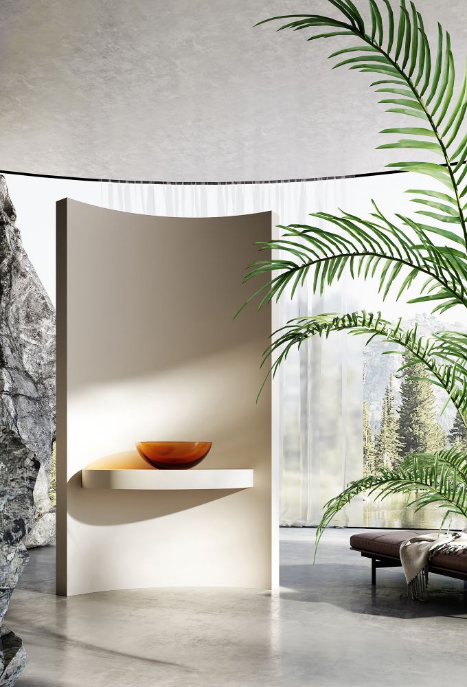 Раковина накладная прозрачная ABBER Kristall AT2806Opal в интернет-магазине Sumom.kz