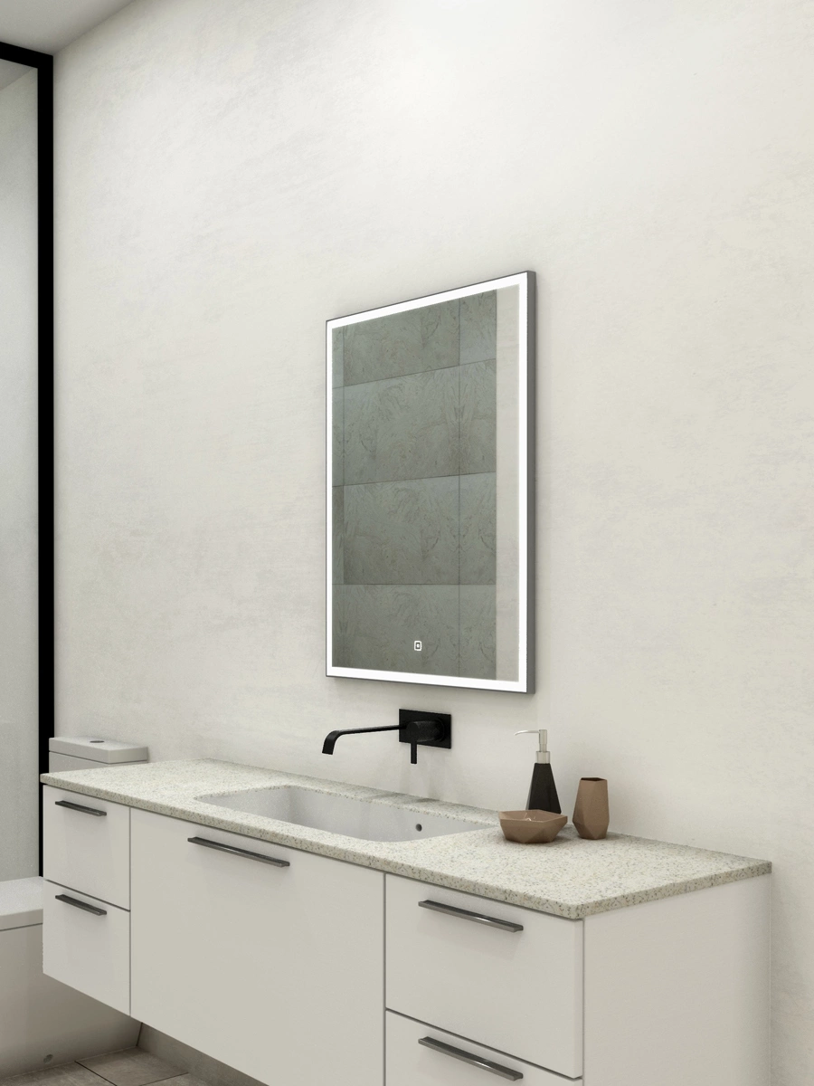 Зеркало Континент Frame White Led 100x70 в интернет-магазине Sumom.kz Зеркало Континент Frame White Led 100x70 в интернет-магазине Sumom.kz