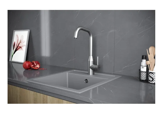 Кухонный смеситель KüchenStern FILA нержавеющая сталь KS-800200 с гарантией и доставкой по всему Казахстану Кухонный смеситель KüchenStern FILA нержавеющая сталь KS-800200 большой выбор под ваш дизайн!