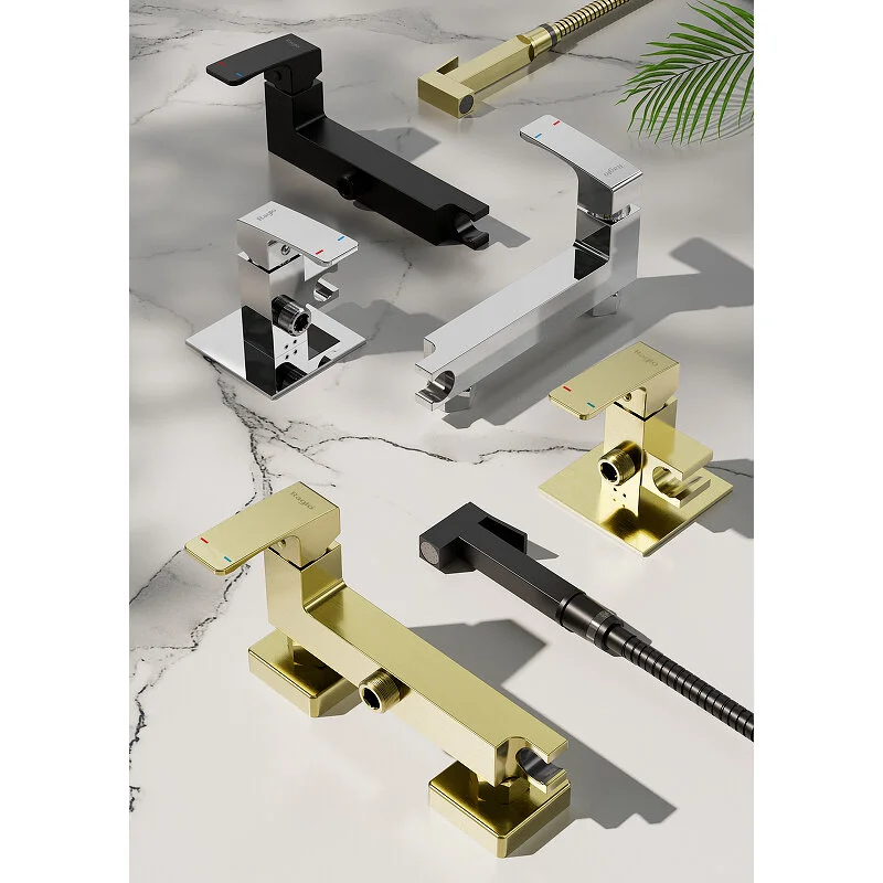 Смеситель с гигиеническим душем встраиваемый Raglo черный R01.52.06 большой выбор под ваш дизайн!