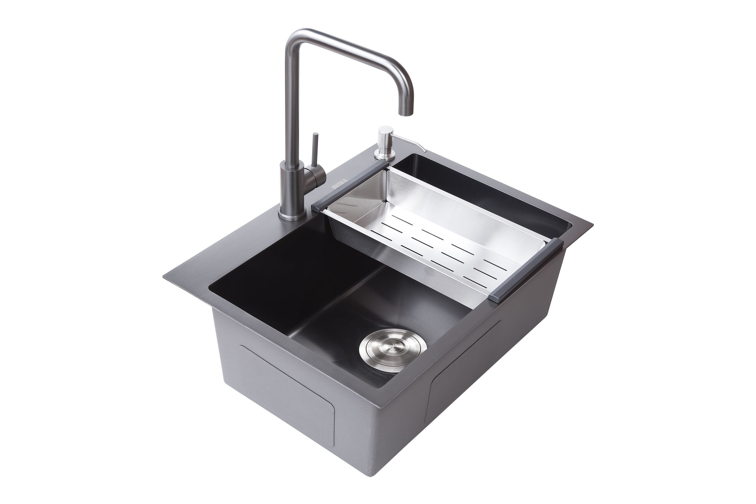Мойка из нержавеющей стали Avina HM 60x45 Black в интернет-магазине Sumom.kz