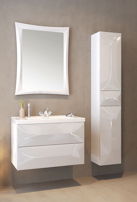 Зеркало 1 МарКа Elegant 65x90 White У72502 в интернет-магазине Sumom.kz