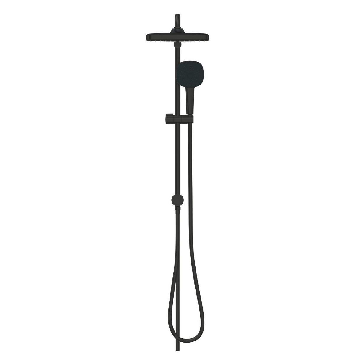 Набор для душа GROHE Tempesta System 250 Cube Flex, с дивертором, штанга 620 мм, матовый черный 269772431 в интернет-магазине Sumom.kz