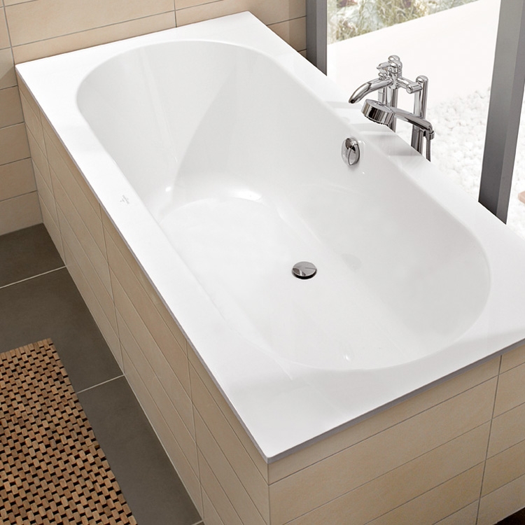 Прямоугольная ванна Villeroy & Boch Oberon 190 x 90 см глянцевая белая UBQ180OBE2V-01 в интернет-магазине Sumom.kz Прямоугольная ванна Villeroy & Boch Oberon 190 x 90 см глянцевая белая UBQ180OBE2V-01 в интернет-магазине Sumom.kz