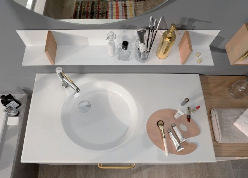 Умывальник-столешница Jacob Delafon Odeon Rive Gauche EXAU112-Z-00 в интернет-магазине Sumom.kz