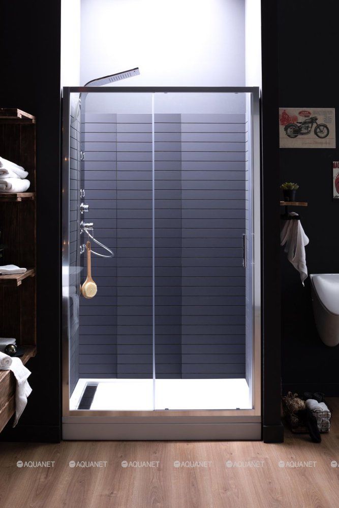 Душевая дверь Aquanet Alfa NAA6121 120, прозрачное стекло 00168420 в интернет-магазине Sumom.kz