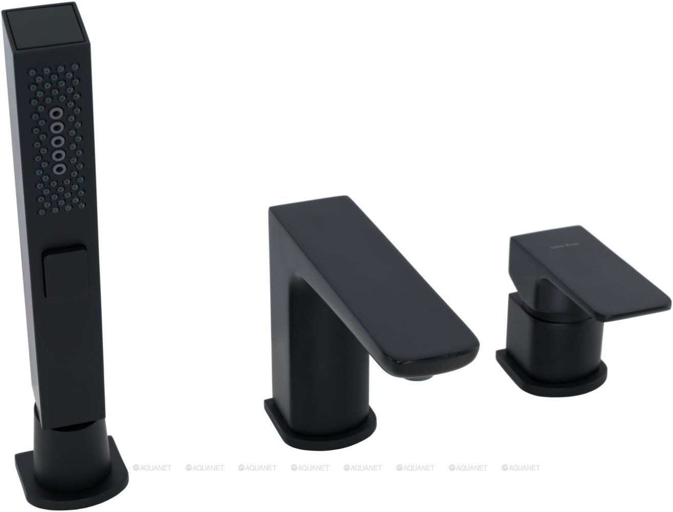 5.21008-31 INFINITY Cмеситель на борт ванны, излив 180мм, Kerox, скрыт.часть, черн.мат большой выбор под ваш дизайн!