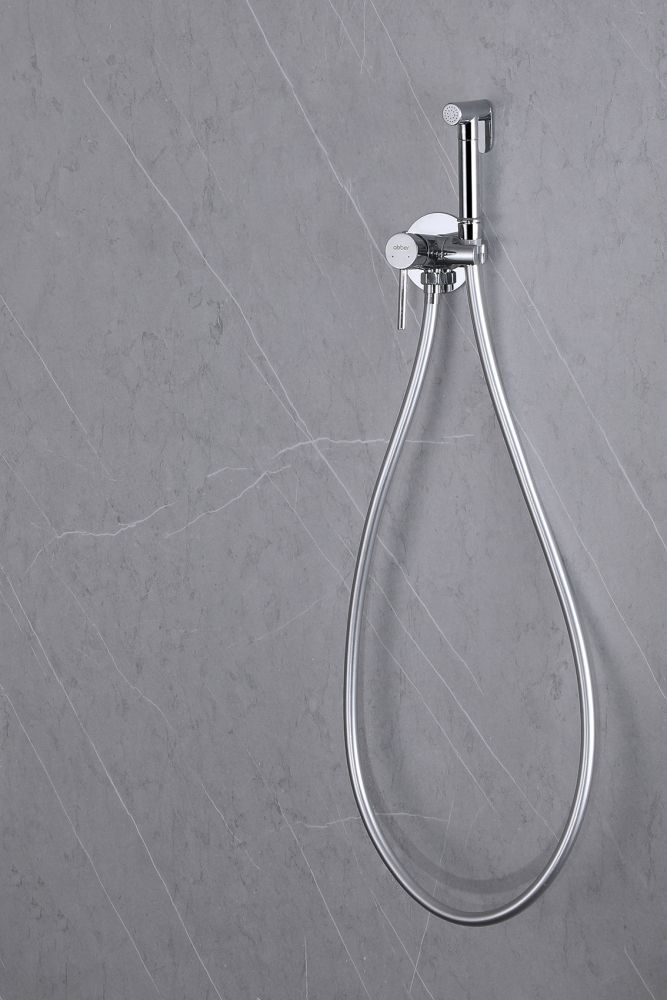 Смеситель ABBER Wasser Kreis AF8125 с гигиеническим душем, хром большой выбор под ваш дизайн!