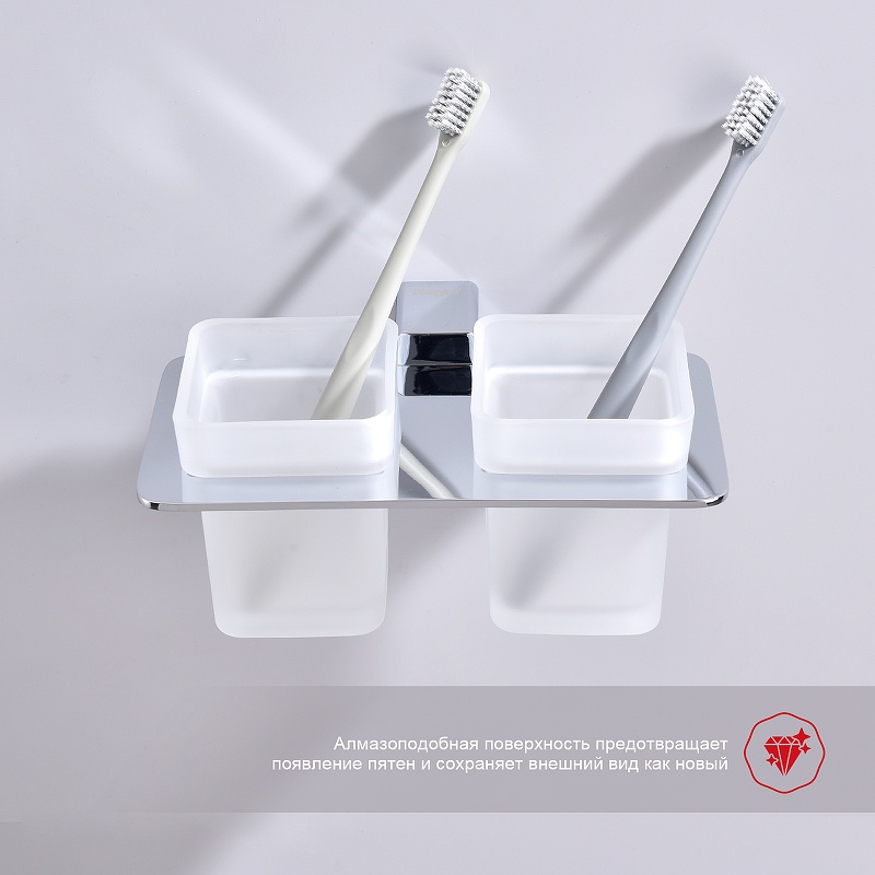 Держатель + 2 Стакана Raglo хром R301.08 купить в интернет магазине sumom.kz