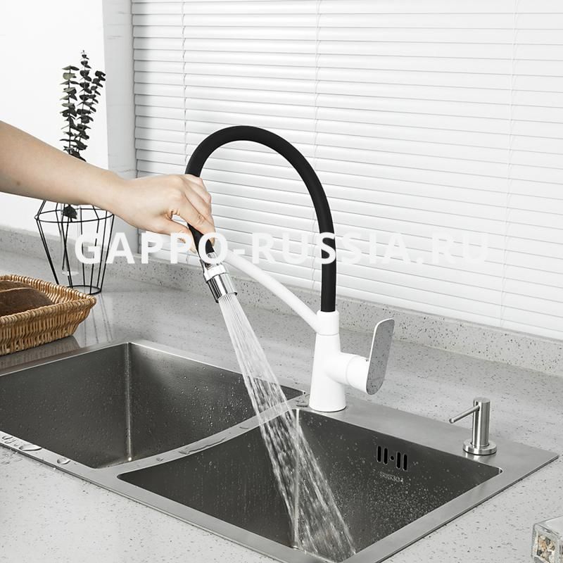 Смеситель для кухни с гибким изливом Gappo G4048-8 большой выбор под ваш дизайн!