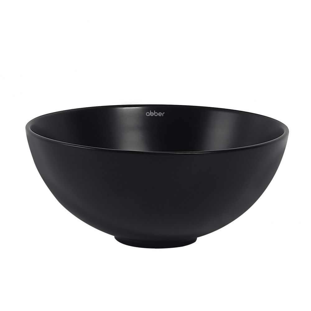 Раковина накладная ABBER Bequem AC2106MB черная матовая в интернет-магазине Sumom.kz Раковина накладная ABBER Bequem AC2106MB черная матовая в интернет-магазине Sumom.kz