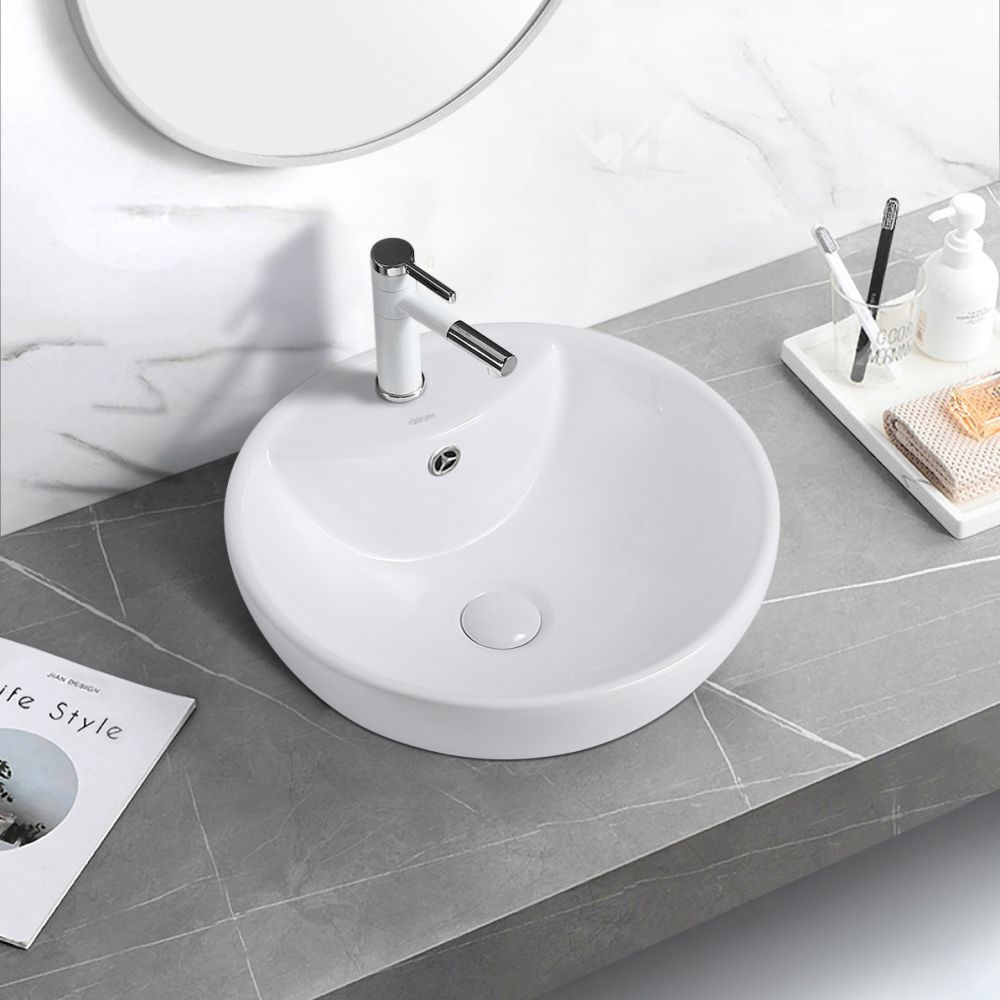 Раковина накладная ABBER Bequem AC2101 белая в интернет-магазине Sumom.kz