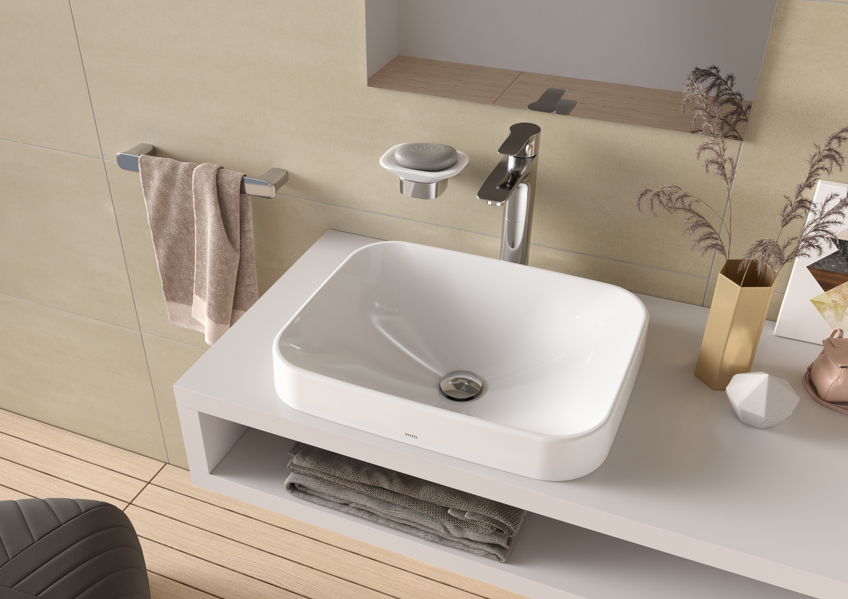 Раковина накладная 50, белый TOTO LF L5715E в интернет-магазине Sumom.kz