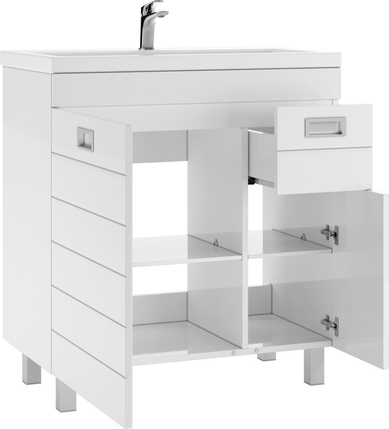 Тумба под умывальник "Elen 80" Cube с верхним ящиком В1 Домино DC5004T в интернет-магазине Sumom.kz Тумба под умывальник "Elen 80" Cube с верхним ящиком В1 Домино DC5004T в интернет-магазине Sumom.kz