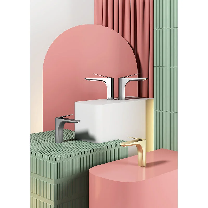 Смеситель для раковины Raglo сатин золото R21.10.03 большой выбор под ваш дизайн!