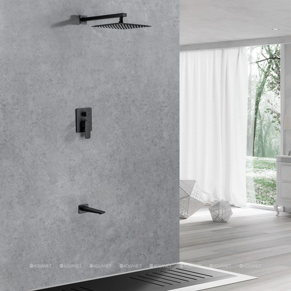 5.21014-31 INFINITY X2 Смеситель встр. для душа, 2 выхода, дивертер, Kerox,Easy box,черн.мат большой выбор под ваш дизайн!