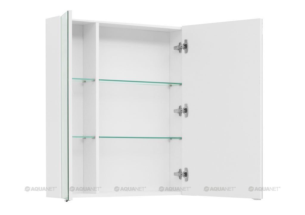 Шкаф-зеркало Aquanet Алвита 90 белый (235343) в интернет-магазине Sumom.kz