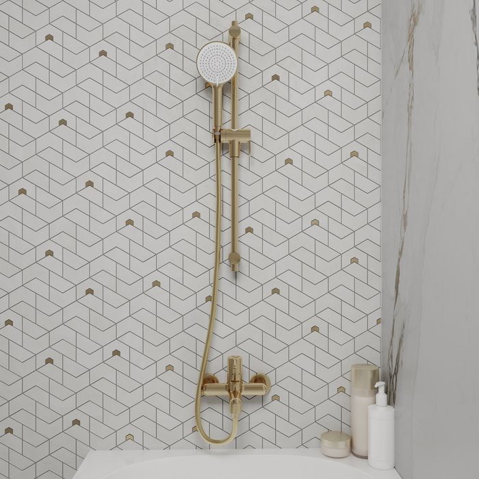 Шланг для душа,золото матовое, ПВХ, 1.5м, ID 04P15MGi19 в интернет-магазине Sumom.kz