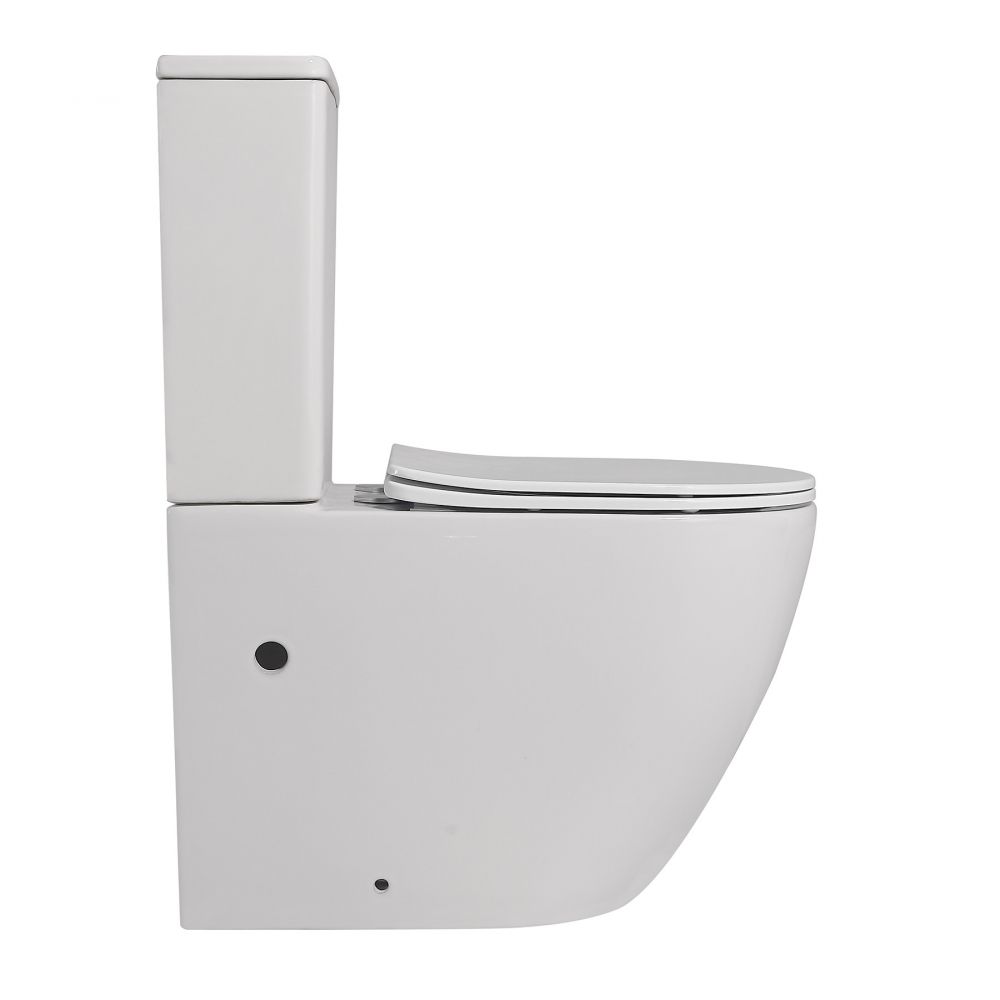 Унитаз ABBER Bequem AC1110 компакт белый, безободковый в интернет-магазине Sumom.kz