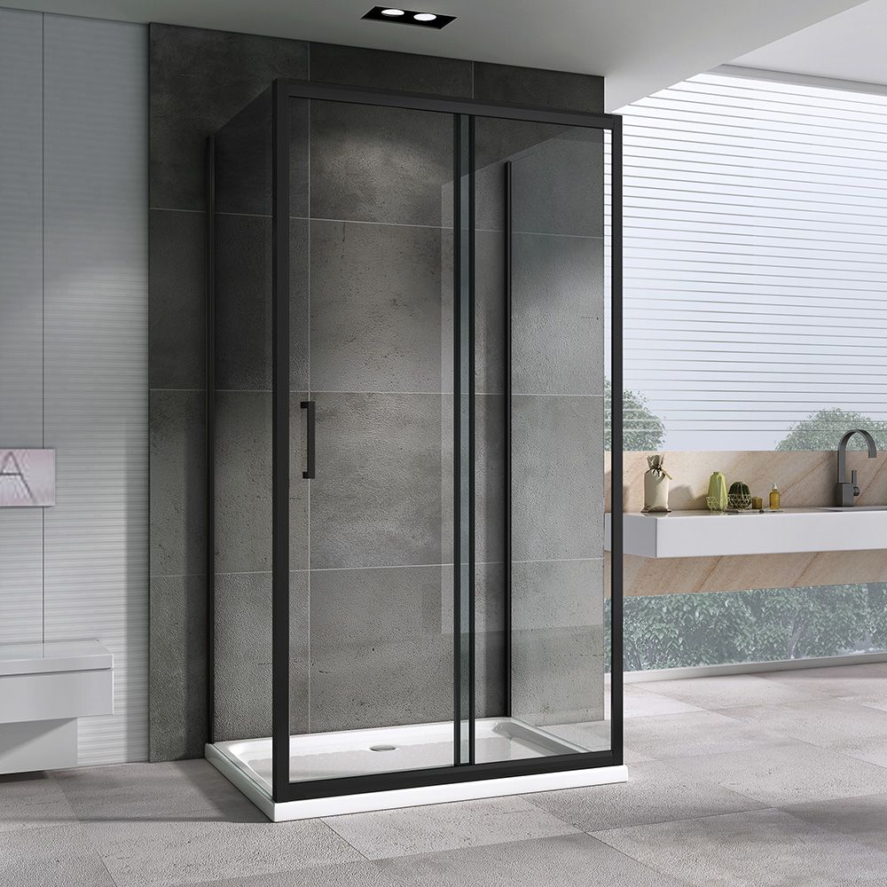 Душевой уголок ABBER Schwarzer Diamant AG30140B-S100B-S100B в интернет-магазине Sumom.kz Душевой уголок ABBER Schwarzer Diamant AG30140B-S100B-S100B в интернет-магазине Sumom.kz