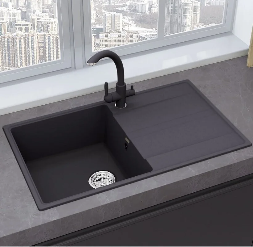 Кухонная мойка Ulgran Quartz космос Prima 850-08 в интернет-магазине Sumom.kz