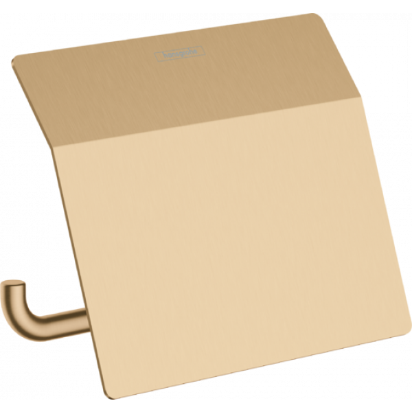 Держатель туалетной бумаги с крышкой, шлифованная бронза Hansgrohe AddStoris 41753140, шт