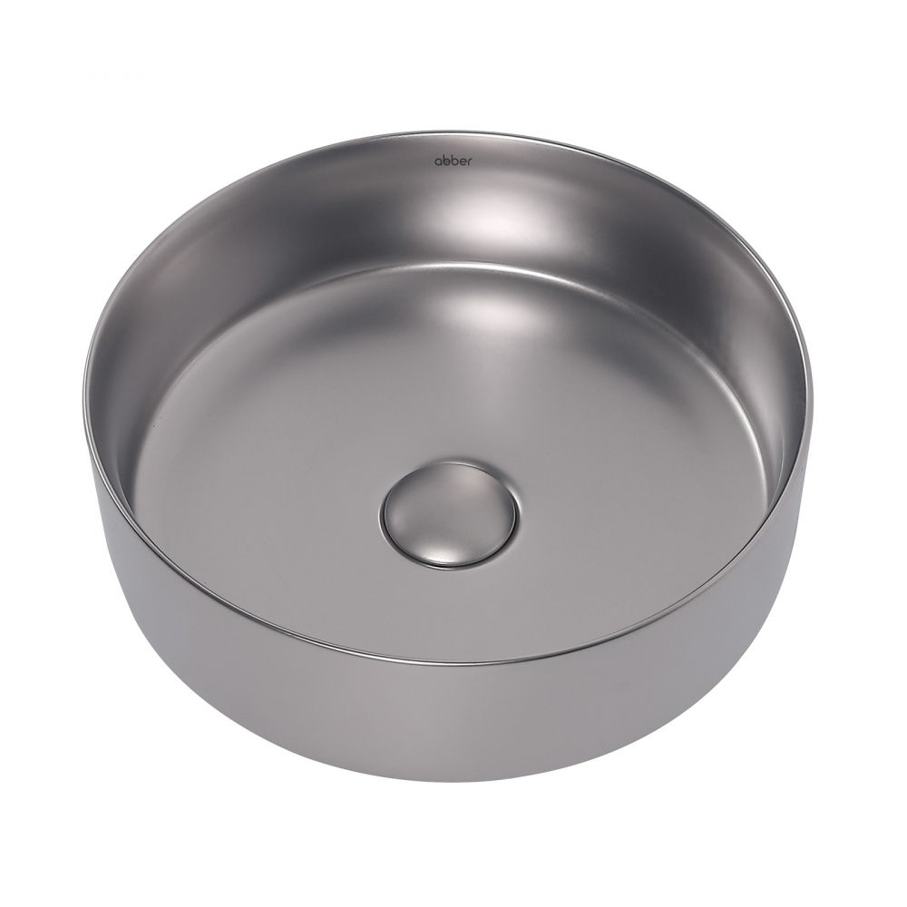 Раковина накладная ABBER Bequem AC2108MS серебро матовое в интернет-магазине Sumom.kz Раковина накладная ABBER Bequem AC2108MS серебро матовое в интернет-магазине Sumom.kz