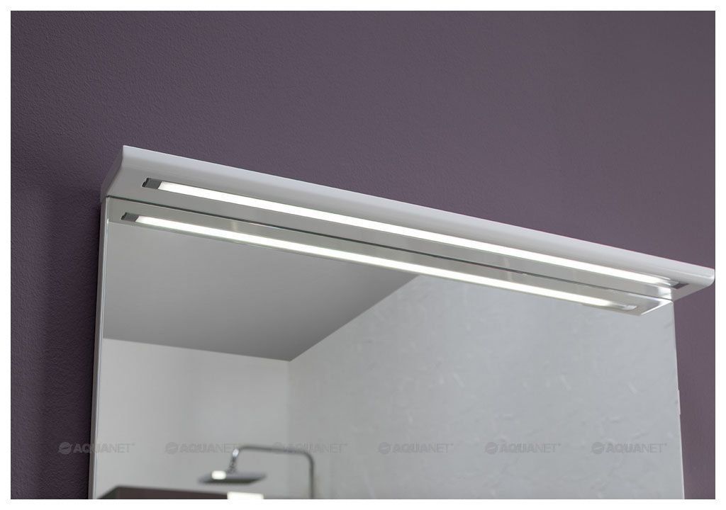 Зеркало Aquanet Ирис 60 белый LED (198368) в интернет-магазине Sumom.kz Зеркало Aquanet Ирис 60 белый LED (198368) в интернет-магазине Sumom.kz