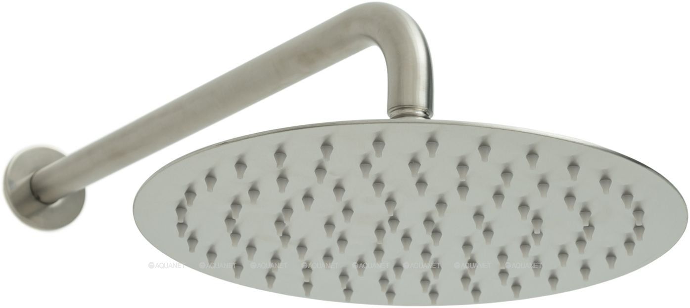 Верхний душ Slim,нерж.сталь #304, ф250мм. держатель 380мм, браш.никель 5.31017-BN PRIORITY в интернет-магазине Sumom.kz