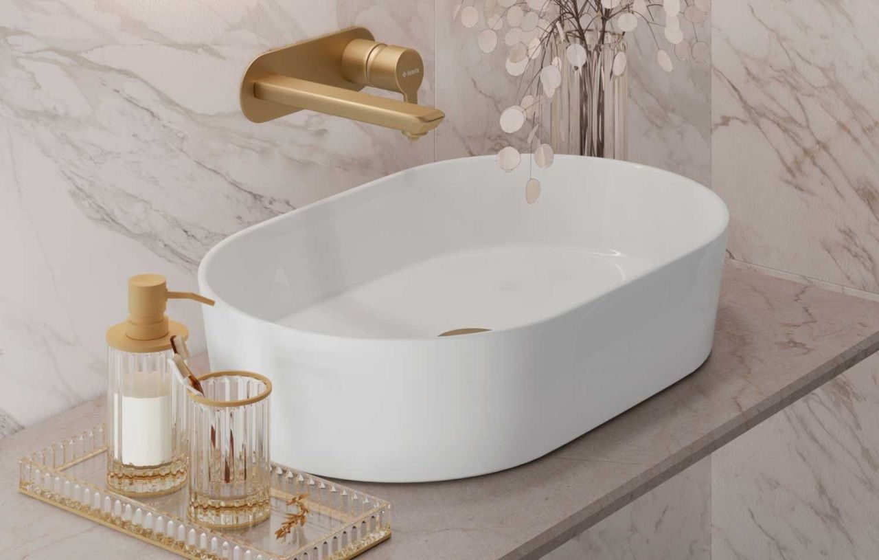 Умывальник Керамин Арена 55 ФС накладной белый в интернет-магазине Sumom.kz