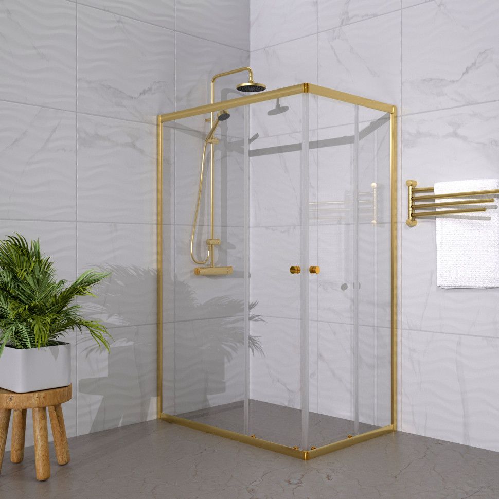 Душевое ограждение Вента-Голд 120*80 Щ0000073920 без поддона в интернет-магазине Sumom.kz