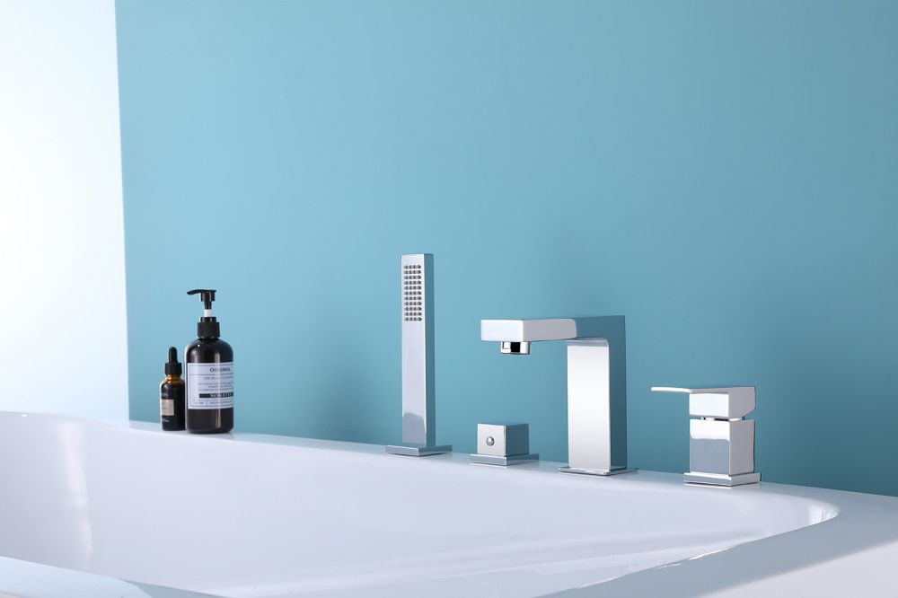 Смеситель ABBER Daheim AF8213 на борт ванны, хром большой выбор под ваш дизайн!