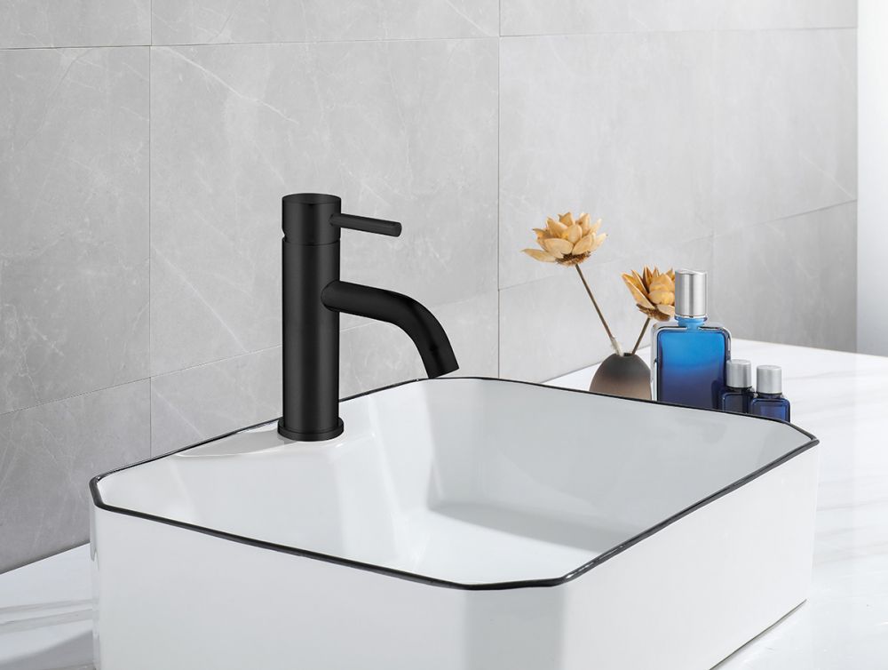 Смеситель ABBER Wasser Kreis AF8110B для раковины, черный матовый с гарантией и доставкой по всему Казахстану Смеситель ABBER Wasser Kreis AF8110B для раковины, черный матовый большой выбор под ваш дизайн!