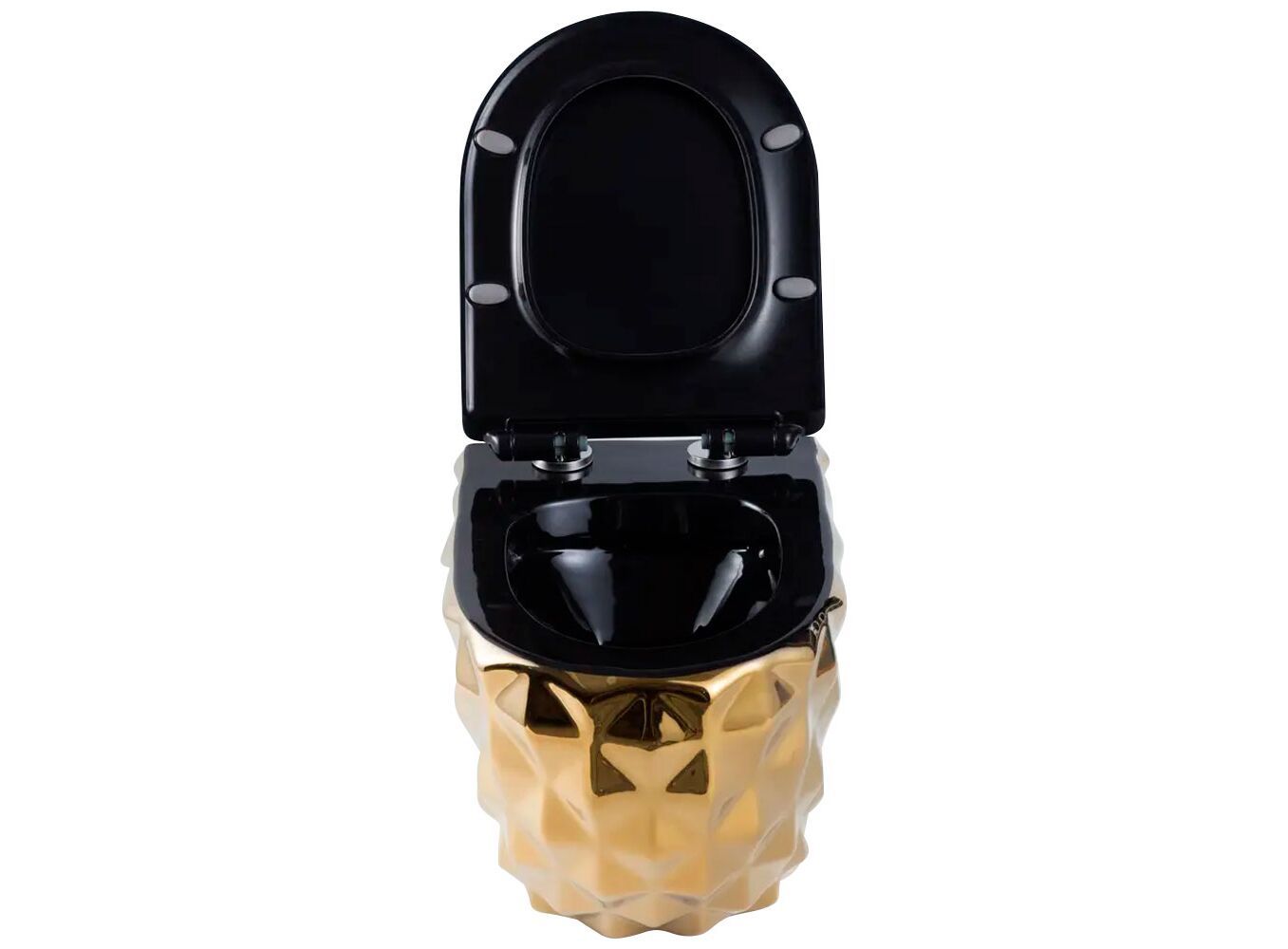 Подвесной унитаз HANS Diamond VG5626/010, золото, черный в интернет-магазине Sumom.kz