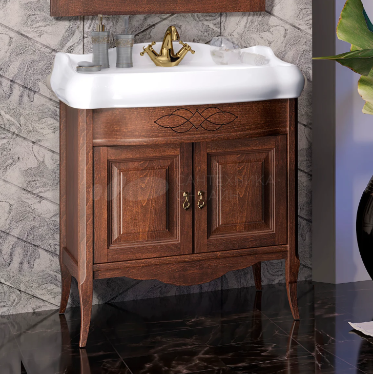 Тумба с раковиной Opadiris Лоренцо 80 светлый орех в интернет-магазине Sumom.kz