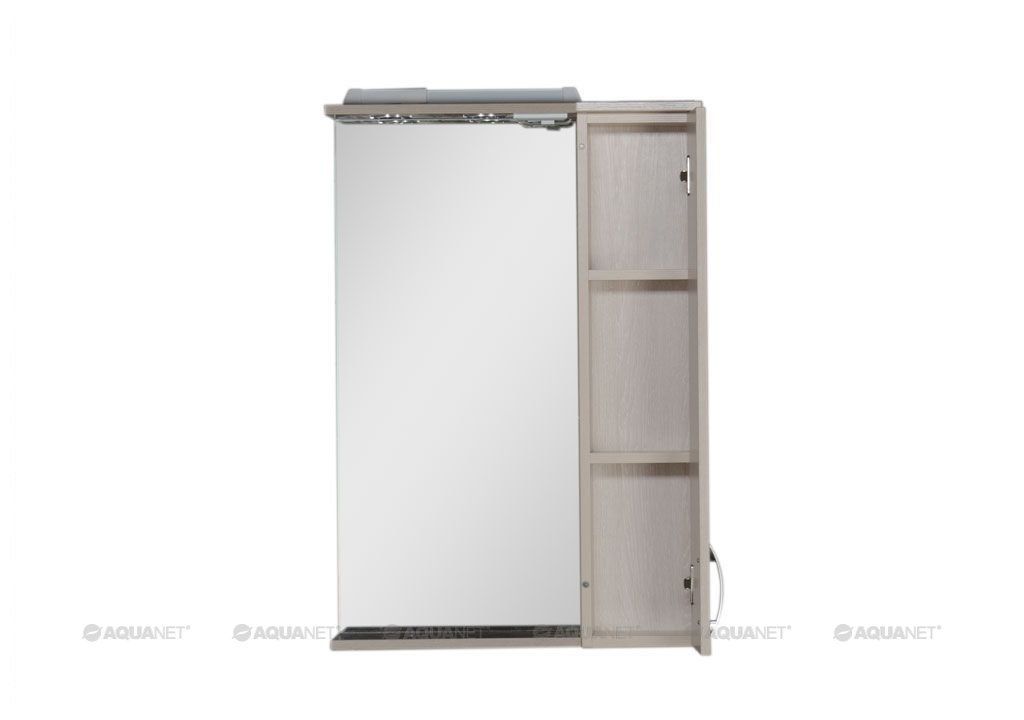Шкаф-зеркало Aquanet Донна 60 белый дуб (169038) в интернет-магазине Sumom.kz
